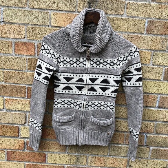 TNA Lambswool Cardigan Sweater XS - Picture 1 of 4